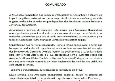 ver notícia COMUNICADO