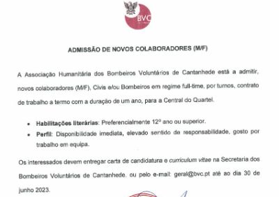 ver notícia Oferta de emprego
